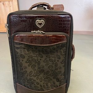 Brighton Carry On Suitcase Black and Brown